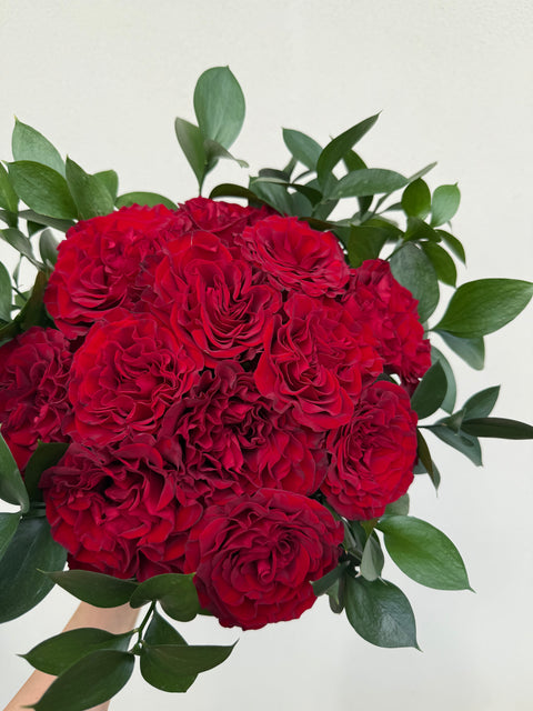 Red Hearts - Premium 12 Stem Soft Pink Rose Bouquet