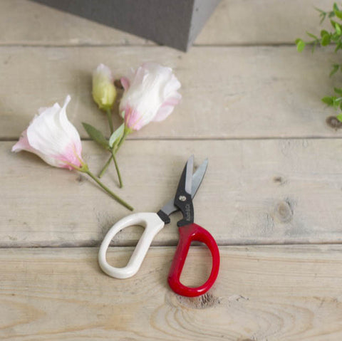 Scissors Florist and CRAFT Red & Cream