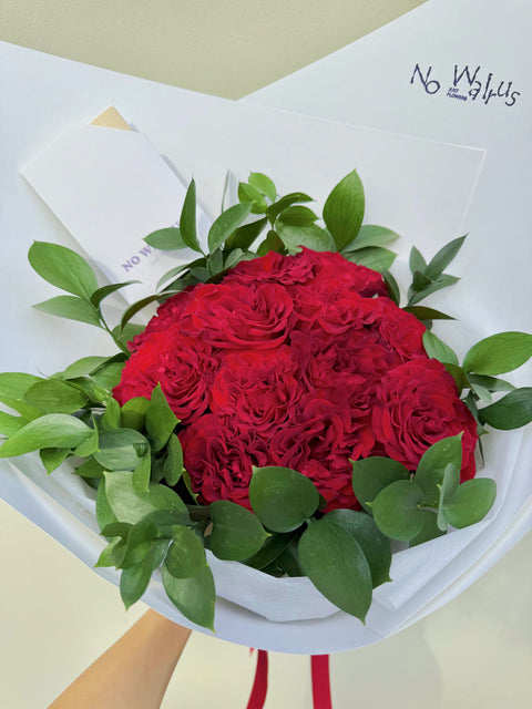 Red Hearts - Premium 12 Stem Soft Pink Rose Bouquet
