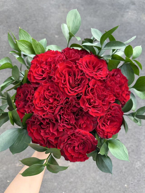 Red Hearts - Premium 12 Stem Soft Pink Rose Bouquet