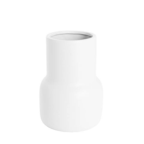 Matt White Ceramic Freya Vase (12TDx16DX22cmH)
