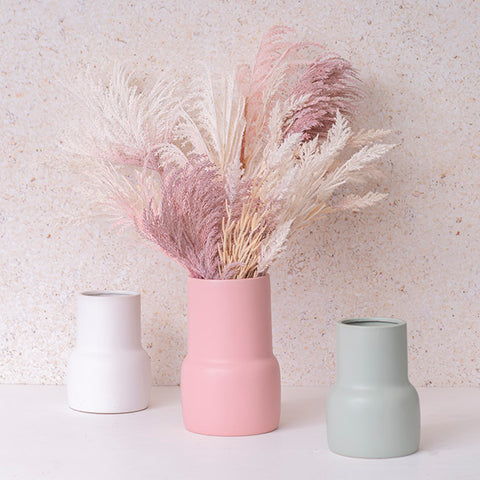 Matt White Ceramic Freya Vase (12TDx16DX22cmH)